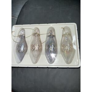 Christmas Tree Ornaments 4 in Box Vintage